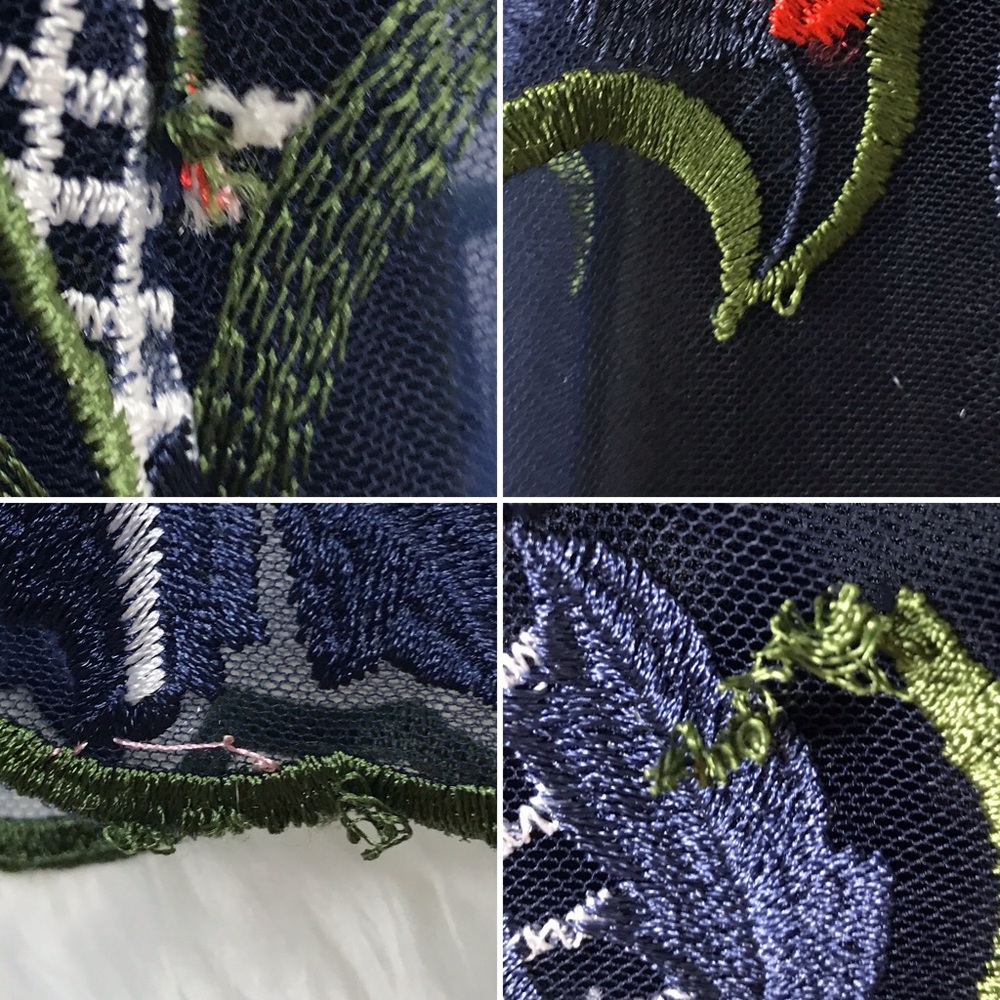 NWT River Island Blue Floral Dress Christmas S - Picture 7 of 7